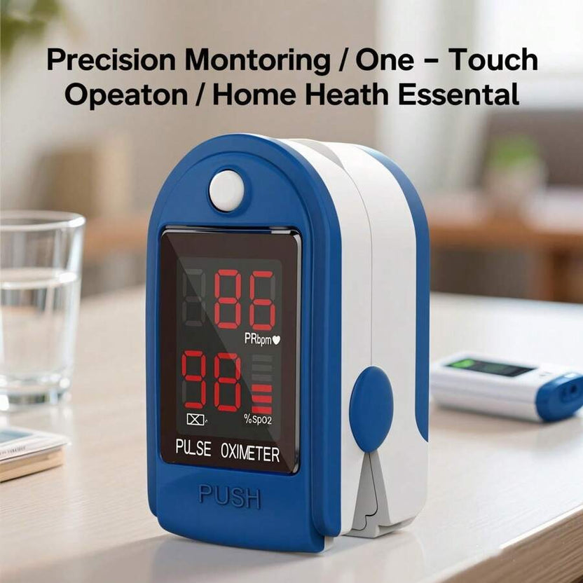 Sale 50% - Fingertip Pulse Oximeter – Portable SpO2 & O2 Monitor for Home or Sport