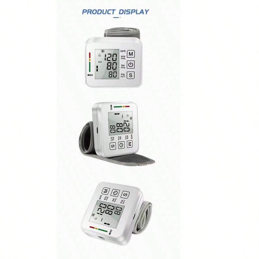 🚀Discount 50% - Electronic Wrist Blood Pressure LCD Monitor