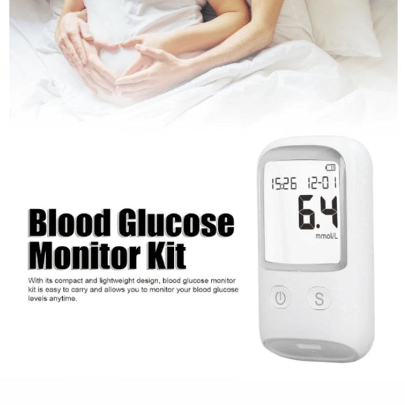 Big Sale🔥 - Glucose Monitor Kit – LCD Display, 25 Test Strips & 25 Lancets Included