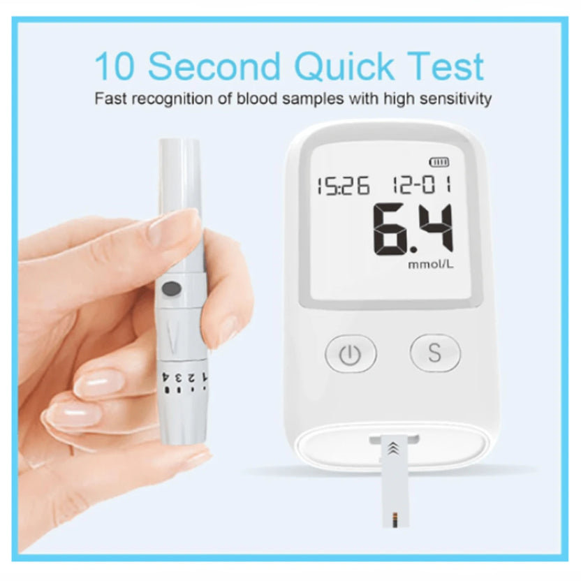 Big Sale🔥 - Glucose Monitor Kit – LCD Display, 25 Test Strips & 25 Lancets Included
