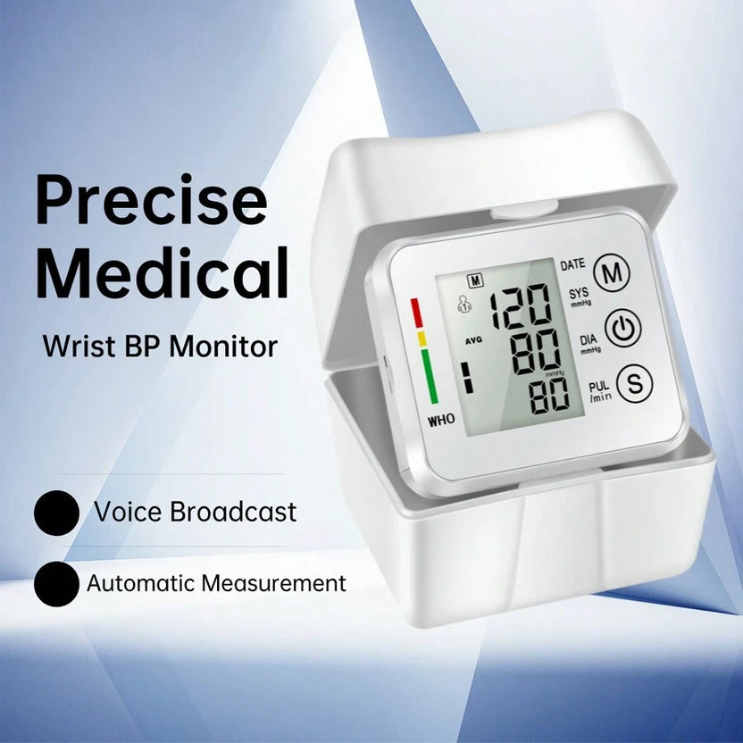 🚀Discount 50% - Electronic Wrist Blood Pressure LCD Monitor