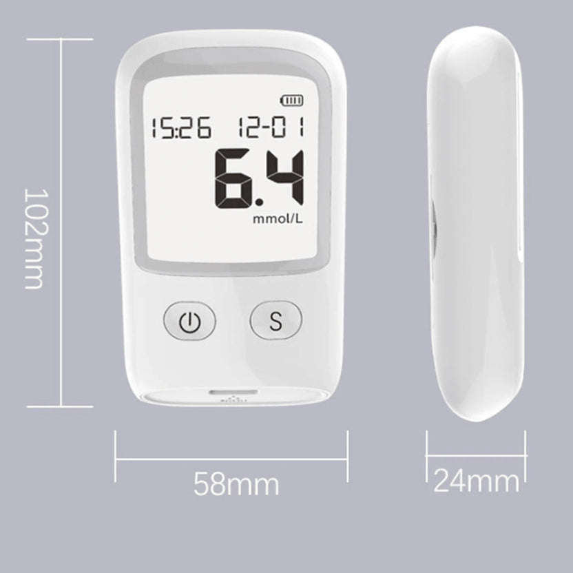 Big Sale🔥 - Glucose Monitor Kit – LCD Display, 25 Test Strips & 25 Lancets Included